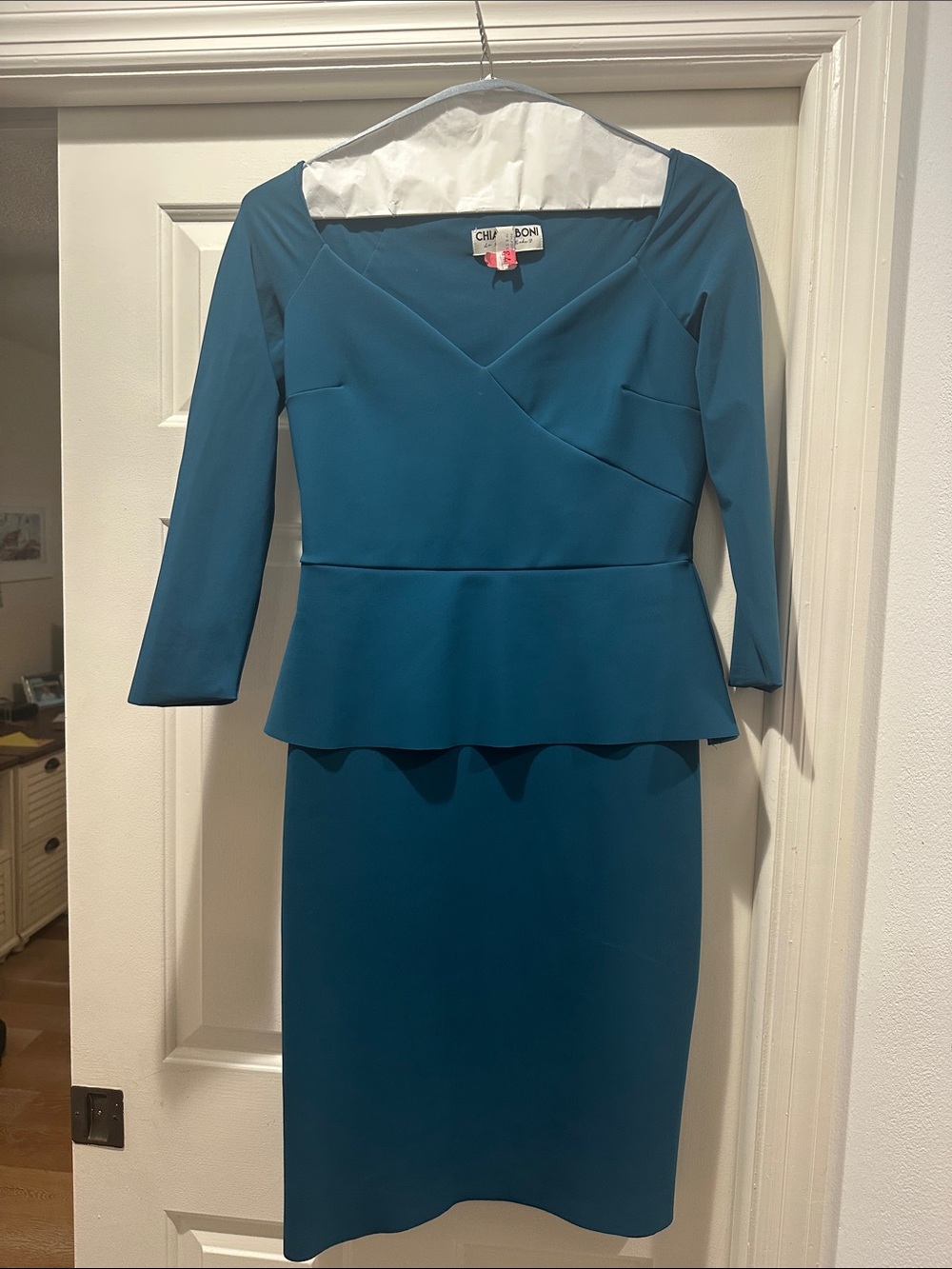 Chiara Boni Teal Sheath Dress